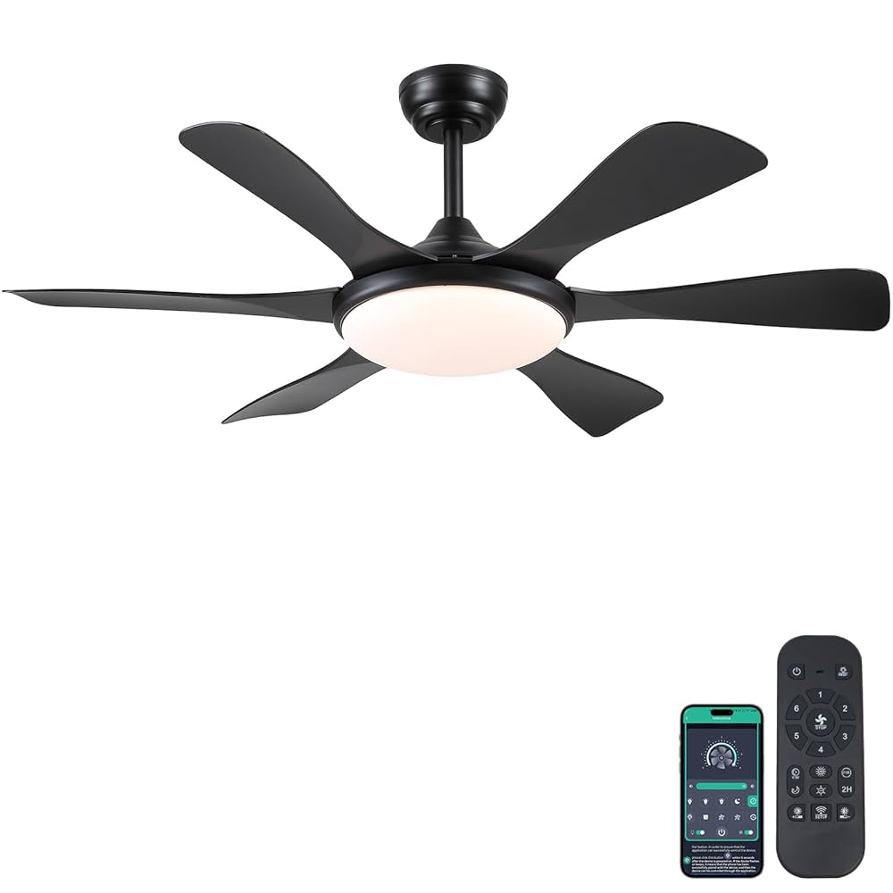 Amazon.com: Surtime Ceiling Fans with Lights-47 Low Profile